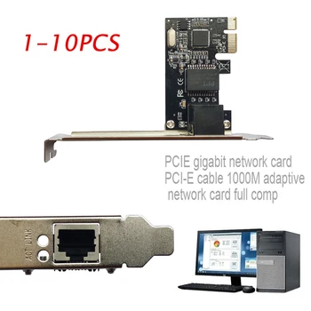 10/100/1000 Мбит/с Ethernet PCI Express PCI-E Сетевой контроллер Карты RJ45 Lan Адаптер Конвертер для Майнинга BTC 19