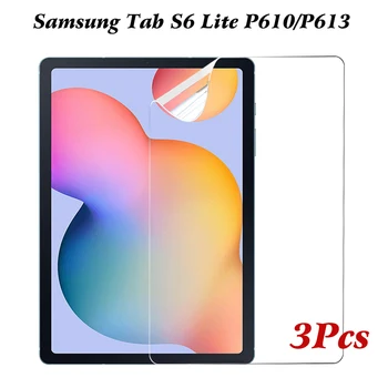 3 Упаковки мягкой ПЭТ-пленки для Samsung galaxy tab S6 lite 10.4 SM-P610 SM-P615 SM-P613 SM-P619 Защитная пленка для планшета