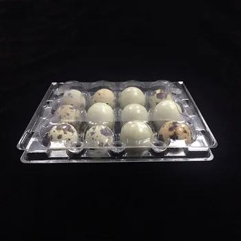 (800 шт.) Контейнер для перепелиных яиц 12 отверстий Пластиковая коробка для яиц D28mm/H39mm Лоток для перепелиных яиц