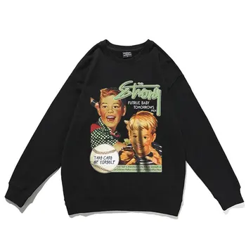 Futrue Baby Tomorrows/Мужская Толстовка, Забавная уличная одежда для мальчиков из США, графический пуловер, Мужские И женские модные Толстовки с длинными рукавами 9