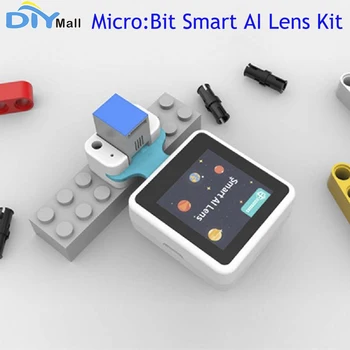 Micro: Битный Комплект интеллектуальных объективов AI K210 Core IC шириной 90 ° и экраном 240X240 1,3 дюйма, IIC Micro USB RJ11, совместимый с legoeds