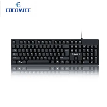 T15 104keys keyboard company бизнес USB проводная клавиатура оптом