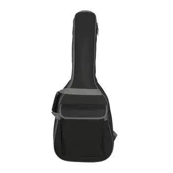YOUZI 38-дюймовая сумка для фолк-гитары, Регулируемый плечевой ремень, мягкий хлопковый чехол, водонепроницаемый рюкзак для акустической гитары 19