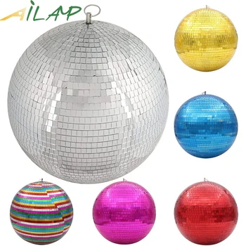 Вращающийся светоотражающий стеклянный шар праздничные огни украшение свадебного освещения DJ-бар KTV диско-шар сцена украшает отель разноцветным стеклом