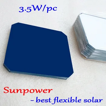 Гибкие солнечные элементы Sunpower Макс 3,5 Вт/ШТ, монокристаллическая гибкая панель солнечных элементов, которую можно согнуть