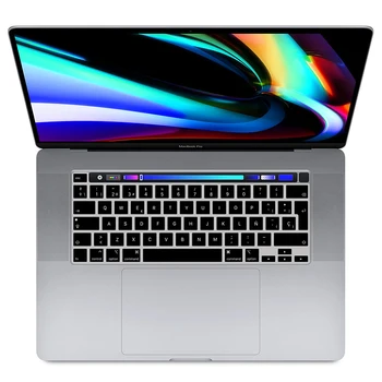 для 2020 MacBook Pro 13 дюймов A2338 M1 A2251 A2289 Touch Bar Skin ЕС/Великобритания/США Французский/Русский/английский/Испанский Чехол для клавиатуры