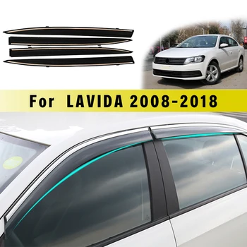 Для Volkswagen Lavida Седан Водонепроницаемое окно Солнцезащитный Козырек от Дождя, защита от непогоды, дефлектор, защита для стайлинга Автомобилей, Автоаксессуары 4 шт.