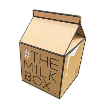 Изготовленный на заказ логотип jumbo печатая коробки для доставки молока из гофрированного картона картонная коробка на крыше