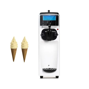 Коммерческая Автоматическая Машина Для Производства Мороженого с Начинкой Mchine 220V 1050W Countertop Soft Serve Ice Cream Making Machine