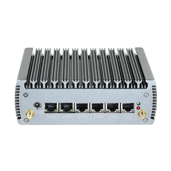 Мини-ПК 11-го поколения i5-1135G7 6x LAN intel i225V 2.5G LAN GPIO 4K HDMI Поддержка Windows 10 Linux Ubuntu X86 Маршрутизатор