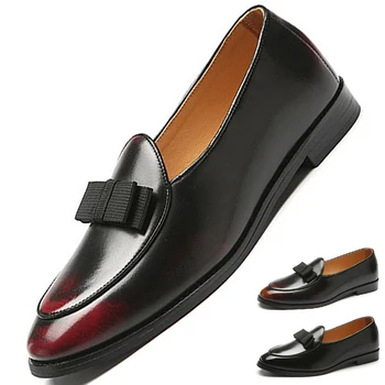 Мужские туфли-Оксфорды Брендовая обувь Удобная дышащая роскошная обувь В горошек Модная мужская повседневная обувь Новая кожаная обувь