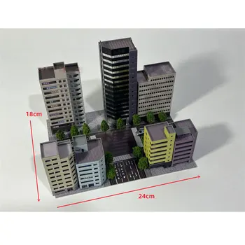 Набор моделей современного городского здания в масштабе 1/300 СВЧ, Модель здания Сцены Ультрачеловека, Миниатюрный Песчаный стол, Пейзаж, Модели для сборки своими руками