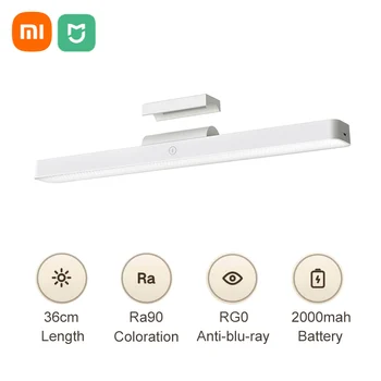 Новая Магнитная лампа для чтения Xiaomi Mijia 2000 мАч, перезаряжаемая светодиодная лампа RG0, Анти-Синяя настольная лампа, Ночник, светильник для кухонного шкафа