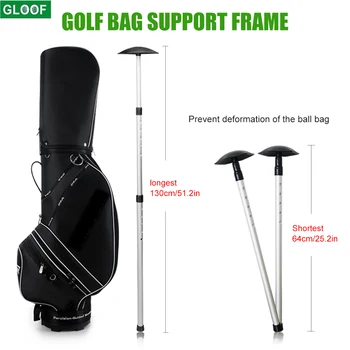 Опорная штанга для дорожной сумки для гольфа, алюминий, Регулируемый опорный столб для дорожной крышки для гольфа