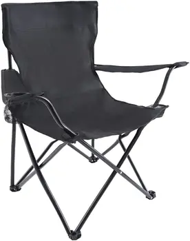 Портативный складной черный походный стул, большой