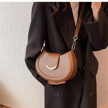 Премиальный и нишевый дизайн, женская кожаная сумка большой емкости, модная и универсальная, сумка через плечо на одно плечо