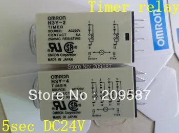 Реле таймера H3Y-2 H3Y 250V 5A 5sec 5s DC24V 24VDC