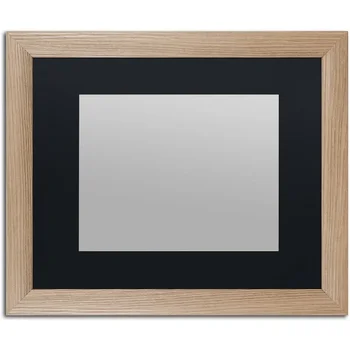 Сверхпрочная рамка для фотографий из березового дерева 16x20 с черным ковриком 11x14