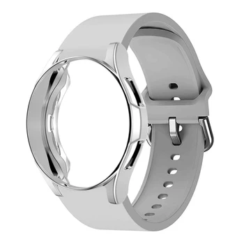 Чехол + ремешок для Samsung Galaxy Watch 4 classic 46 мм 42 мм 5 мм 44 мм 40 мм ремешок для часов Ridge Спортивный браслет correa Galaxy Watch 4 ремешок