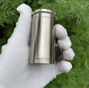Чистый титановый цилиндр кофейный чайный бак консервные банки открытый EDC Ящик для хранения ультралегкий портативный