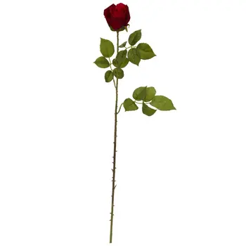 Элегантный красный искусственный цветок (набор из 6 штук), красный