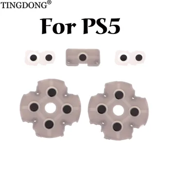 1 комплект Проводящих резиновых прокладок LR Для кнопок контроллера PS5, Контактная резина, Проводящая Силиконовая резина для playstation 5 PS5 17